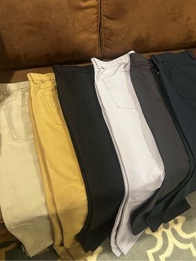 CRZ Yoga - lot of 6 pair - 5 pocket Pant - NWOT 36x32